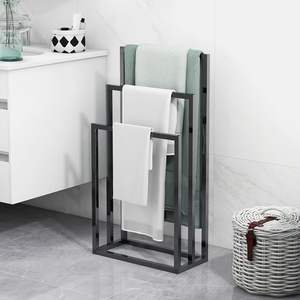 Estante de exhibición de toallas de baño montado en la pared para almacenamiento de toallas limpio y arreglo de baño elegante - Product Image 5