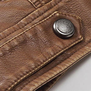 Veste en cuir pour hommes de grande taille et manteau en cuir classique pour hommes pour une tenue unique d'automne et d'hiver - Product Image 6