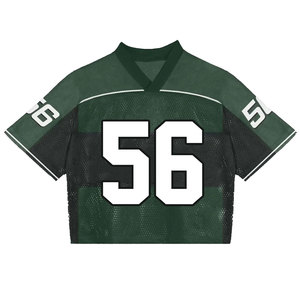 Camiseta de Fútbol Americano Personalizable para Hombre, de Alta Calidad, Transpirable, Talla Grande, con Número Bordado, Diseño Cuadrado, Manga Corta, Secado Rápido - Product Image 6
