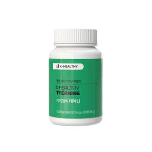K-Healthy Theanine 600mg 30 Tablets Plastic <b>Bottle</b> for Adults-Stress Relief - Product Image 1