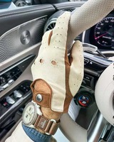Nouveaux gants d'hiver en cuir véritable personnalisés dames cycle de conduite gants d'hiver peau de vache peau de mouton écran tactile gants unisexe