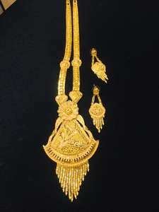 24K chapado en oro Dubai Vintage moda joyería conjunto pendientes brazaletes peines broches en Material de cobre para EE. UU. - Product Image 2