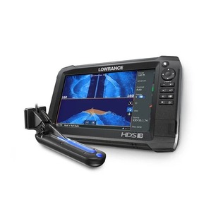 เครื่องวัดความลึก Lowrance HDS9 รุ่นพกพา วัสดุคาร์บอน พร้อมตัวแปลงสัญญาณแบบติดท้ายเรือ StructureScan  พร้อมแผนที่ทางทะเล  แบบมือสอง - Product Image 5