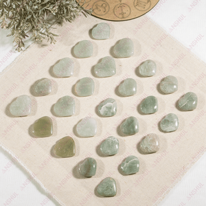Cœurs plats en cristal d'aventurine verte polie, écologiques, en gros, pour la décoration intérieure et la méditation - Product Image 5