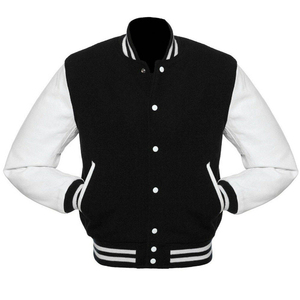 เสื้อแจ็คเก็ต Letterman คุณภาพสูงแบบกำหนดเองสำหรับวิทยาลัย ทรงเข้ารูปสำหรับฤดูหนาว ทำจากผ้าขนสัตว์ แบบ Varsity Bomber คอตั้ง กันน้ำ ใส่ได้สองด้าน - Product Image 2