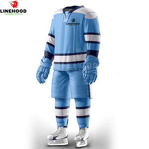 Meilleur prix Ensembles d'uniformes de hockey sur glace de nouvelle conception en stock! - Product Image 4