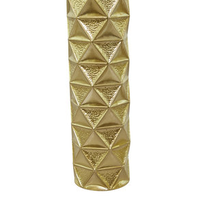 Florero moderno de metal hecho a mano con acabado dorado, perfecto para una decoración elegante del hogar y ocasiones especiales - Product Image 3