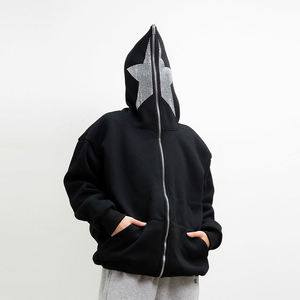 เสื้อฮู้ดผู้ชายซิปเต็มมีฮู้ดโลโก้กำหนดเอง - Product Image 1