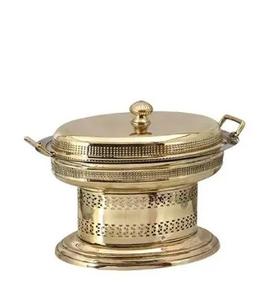 Diseño moderno Hotel Restaurante Catering Plato de frotamiento Juego de buffet Platos de frotamiento de acero inoxidable Pantalla de calefacción Juego de calentador de alimentos - Product Image 1