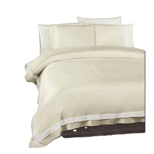 Juego de Ropa de Cama de Lujo 100% Seda, 6 Piezas, Tamaño King, Estilo Moderno, Funda Nórdica XL, Sábana Ajustable, Funda de Almohada Oxford, Diseño Sólido para el Hogar - Product Image 1