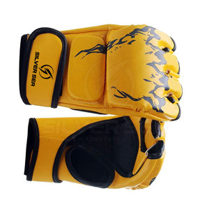 Gants de MMA en cuir de qualité supérieure, logo personnalisé, respirants, confortables, légers, haute qualité, SILVER SEA SPORTS - Product Image 3
