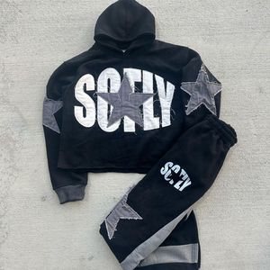Custom Embroidery Logo High Quality Flare Sweatpants and Hoodie Set <b>Sports</b> Suit Track Suits <b>Trousers</b> Two Piece Set Jogging Track - Product Image 5