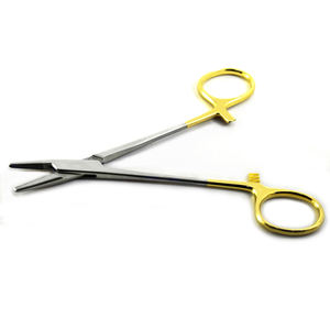 Porte-aiguille TC 20cm réutilisable Mâchoires crantées droites Instruments chirurgicaux médicaux Manuel Power Crile-Wood Acier inoxydable - Product Image 5