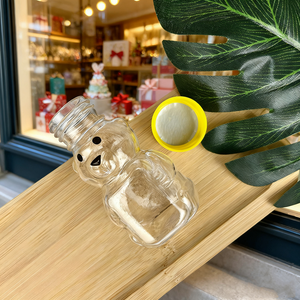 2 ounce <span class=keywords><strong>60ml</strong></span> mini Gấu mật ong chai rỗng màu vàng vít mũ du lịch Kích thước tái sử dụng đám cưới mật ong quà Tặng chai cho rượu sâm banh - Product Image 4