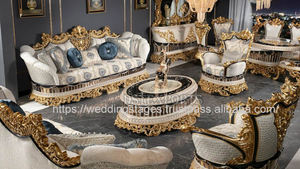 Ensemble de canapés en bois aspect français pour la maison par DST Exports Magnifiques canapés 5 places de salon longue durée en vente en Australie - Product Image 3