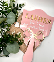 Miroir de visage de cils de poche au design moderne personnalisé accessoire cosmétique technique de cils personnalisé pour une utilisation décorative