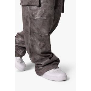 PANTALONES DE CARGO BAGGY DUAL TONE SUEDED - Product Image 5