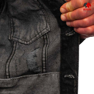 Veste en jean pour homme Ryan Pro Gear personnalisée, fermeture boutonnée confortable, logo personnalisé, ODM OEM pour vêtements décontractés d'hiver - Product Image 5