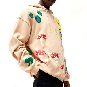 Durable Material <b>Men</b> Chenille Embroidery <b>Hoodies</b> Available in Wholesale Rate Custom Made <b>Men</b> Chenille Embroidery <b>hoodies</b> - Product Image 4