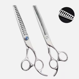 Tijeras profesionales de acero inoxidable para cortar el pelo, tijeras de belleza para el hogar y el salón, punta de hoja afilada y Roma - Product Image 2