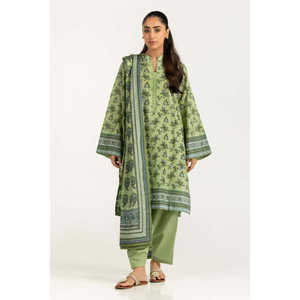 Conjunto de 3 Piezas IUSTKSD-2116 Estilo Boho con Estampado Floral, Traje de Verano para Jardín, con Cuello Mandarín Transpirable, Manga Larga y Corte Holgado - Product Image 3