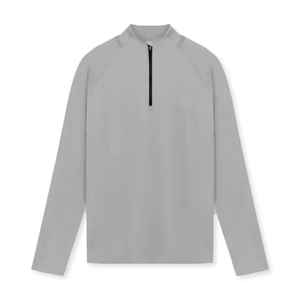 เสื้อวิ่งผู้ชายแบบอัลตร้าไลท์ แขนยาว ซิป ระบายอากาศได้ดี ผลิตจากโพลีเอสเตอร์ผสมสแปนเด็กซ์ สำหรับเล่นกีฬา - Product Image 4