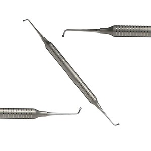 Pelle dentaire approuvée CE de haute qualité 117-118 cuillère antérieure excellente résine acier Instruments dentaires détartreur dentaire - Product Image 6