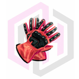 Gants de protection en latex antistatiques industriels de mécanicien avec surface texturée sans poudre de 11 oz d'épaisseur fabriqués au Pakistan - Product Image 6