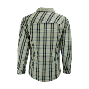 Chemise Moto en Flanelle Épaisse Personnalisée pour Hommes et Femmes, Vert Gris, 3 Couches Protectrices, Doublure Aramide, Armure CE, Grande Taille - Product Image 3