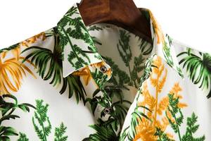 Camisa Hawaiana de hombre de manga corta con cuello abotonado de poliéster secado rápido para la playa - Product Image 5