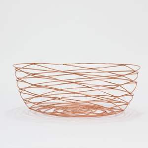 Cesta de Almacenamiento Multiusos de Alambre Dorado de Lujo, Centro de Mesa Moderno, Decoración Elegante para Mesa, Organizador para el Hogar, Pieza Decorativa - Product Image 4