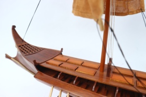 Modèle de bateau traditionnel en bois BIREME, produit de haute qualité fabriqué au Vietnam, GIA NHIEN CO. LTD FB0028W - Product Image 5