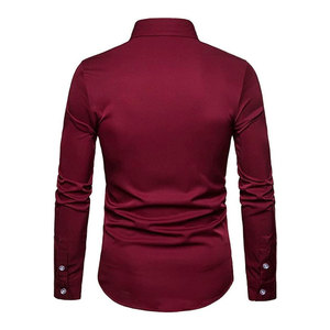 High Quality <b>Men</b> Fleece Long Sleeve Embroidered <b>Shirts</b> Best Quality Low Price Adjustable New Design <b>Men</b> Embroidered <b>Shirts</b> - Product Image 6