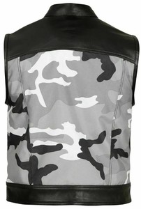 Gilet en cuir véritable pour homme, style décontracté, col en V, séchage rapide, respirant, personnalisable, utilisation en extérieur en hiver, service OEM, haute qualité, nouveauté - Product Image 5