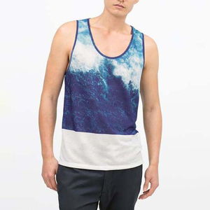 Ropa de hombre de último estilo, camisetas sin mangas por sublimación, camisetas sin mangas de nuevo diseño para hombre, ropa informal transpirable al por mayor - Product Image 6