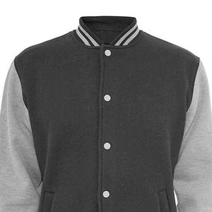 Veste universitaire de haute qualité en gros pour hommes, manches en cuir brodées, veste de baseball personnalisée - Product Image 4