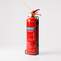 Extincteur à poudre sèche portable en acier inoxydable personnalisé de 8 kg, classe A/B/C, marque KHi, couleur ROUGE/VERT, certifié ISO 7165