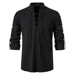 Chemises pour hommes de haute qualité sur mesure, vente en gros, nouvelles chemises décontractées à manches longues en polyester/coton, respirantes, écologiques, anti-rétrécissement - Product Image 6