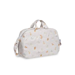 Bolsa de Pañales Animalitos Gris con Estampado para Bebés - Product Image 1