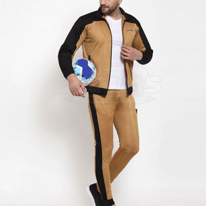 Vêtements de course à pied avec fermeture éclair, col montant, survêtements de sport pour hommes, confortables et légers - Product Image 4