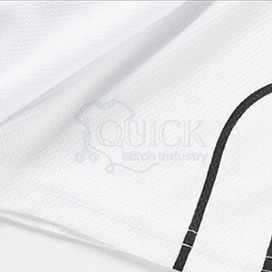 Ensembles de t-shirts et de shorts deux pièces pour hommes d'été avec logo personnalisé les plus vendus tissu léger respirant au genou en stock - Product Image 5