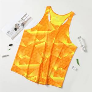 2025 personnalisé tricoté Style décontracté plaine couleur unie Fitness hommes débardeur haute qualité respirant tissu musculation course - Product Image 3