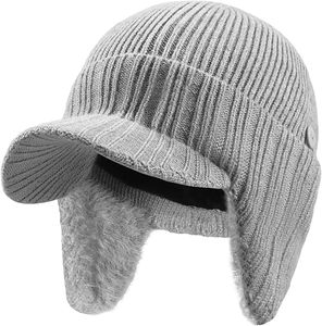 Gorro de punto de costilla cálido, tejido grueso de ajuste moderno de textura suave, perfecto para amantes de la moda, clima frío y ropa de calle - Product Image 1