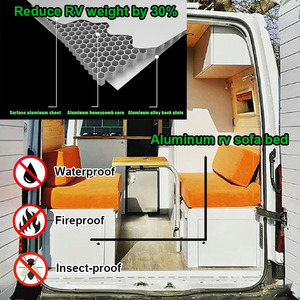 Modern Lightweight Aluminum <strong>Rv</strong> Sofa Bed Waterproof Camping Space Saving Quality <strong>Furniture</strong> for Camper Van <strong>RV</strong> Trailer - Product Image 3