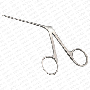 Pinces chirurgicales manuelles lisses droites Mini McGee en acier inoxydable 75 mm, réutilisables, pour usage ORL et chirurgie générale - Product Image 1