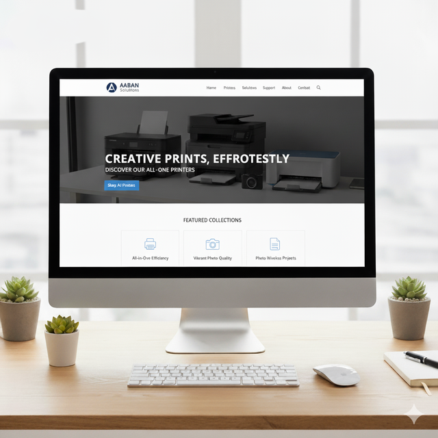 Custom Printer Business Website Development Services Skilled Web Developers-Modern Dynamic Internet Sites MAC Stock Available