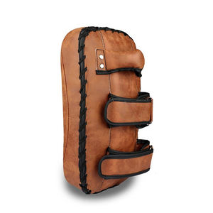 Boxing Training <b>Kick</b> Pads MMA Muay Thai Punch <b>Shield</b> Curved Arm Pad Cowhide Non-Slip High Quality Custom Boxing Pads - Product Image 2