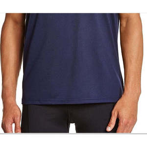 Camiseta Oversize Heatgear para Hombre de Under Armour, Color Azul Marino, Diseño Sólido, 180 Gramos, Talla Pequeña - Product Image 3