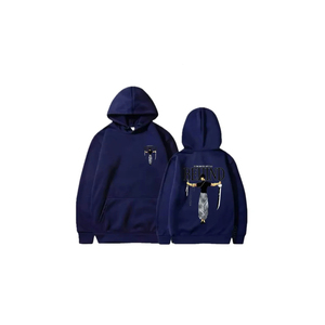 ODM OEM de alta calidad personalizado 100 por ciento de algodón de peso pesado polar sudaderas con capucha hombres patrón sólido pulóver - Product Image 5
