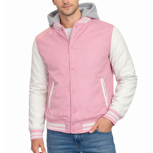 Veste universelle streetwear d'hiver coupe-vent épaisse unie à capuche style universitaire avec fermeture boutonnée brodée respirante et séchage rapide - Product Image 4